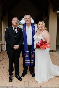 Wedding ceremony by Dr. Gerrit Rademeyer in Calitzdorp