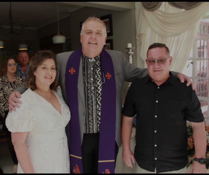 Wedding ceremony by Dr. Gerrit Rademeyer in Calitzdorp
