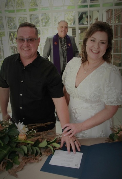 Wedding ceremony by Dr. Gerrit Rademeyer in Calitzdorp