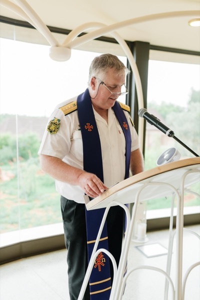 Wedding ceremony by Dr. Gerrit Rademeyer in Calitzdorp