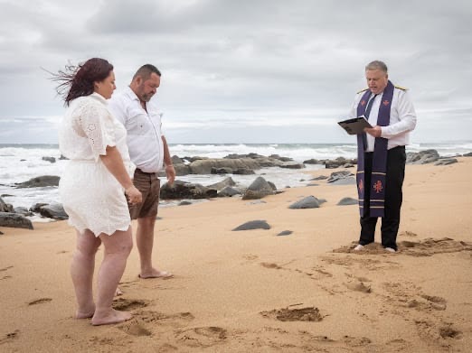 Wedding ceremony by Dr. Gerrit Rademeyer in Calitzdorp
