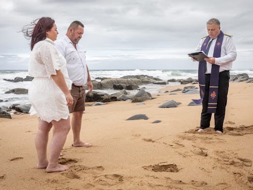 Wedding ceremony by Dr. Gerrit Rademeyer in Calitzdorp