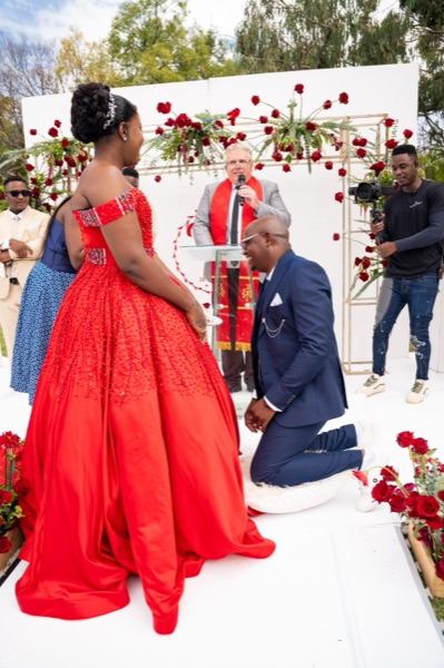 Wedding ceremony by Dr. Gerrit Rademeyer in Calitzdorp