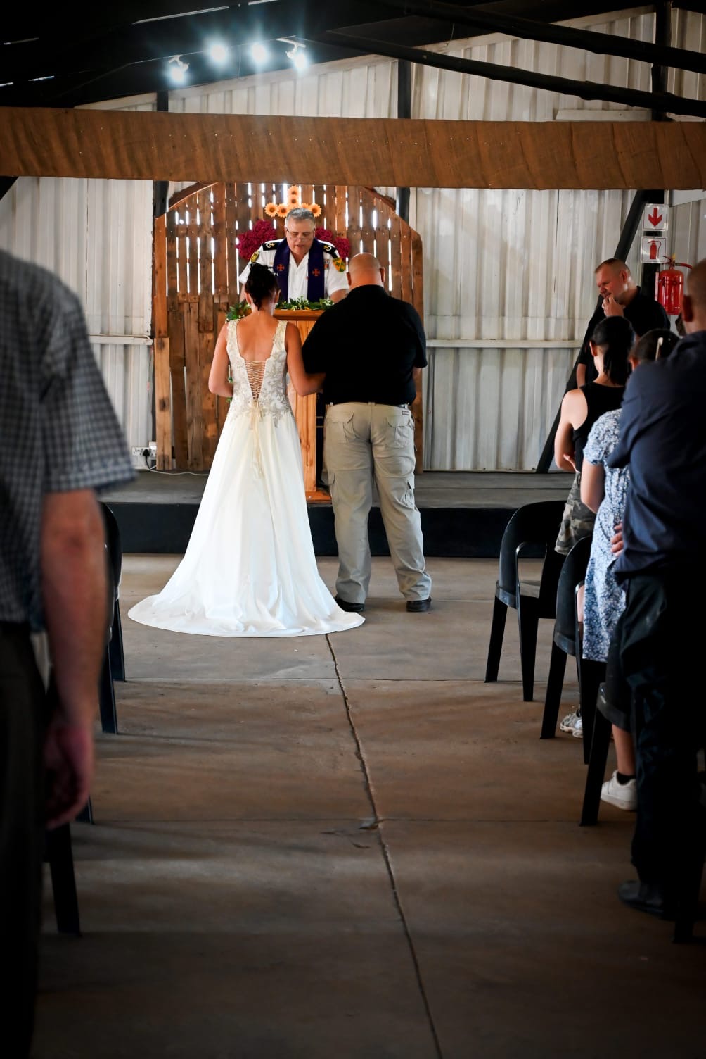 Wedding ceremony by Dr. Gerrit Rademeyer in Calitzdorp
